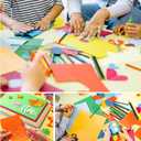 Construction Paper - 200 Sheets A4 Colored Paper Cardstock Paper, 10 Assorted Colors 120gsm Heavy Duty Pastel Lightweight Construction Paper Printer Paper Copy Paper for School Supplies Art Crafts