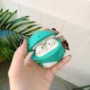 2 x 3D Cute Dinosaur Case for Airpod 2nd/Airpod 1st,3D Cute Cartoon Soft Case,Kids Teens Boys Girls Women Lovely Character Dinosaur with Keychain for Airpod 1st&2nd Case (Dinosaur)