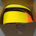 Ultra-Tow 4in. x 30ft. Tow Strap, 20,000-Lb. Breaking Strength, 6,666-Lb. Working Load, Yellow