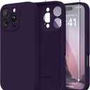 SuydanBox Magnetic for iPhone 16 Pro Case, Compatible with MagSafe, [Full Camera Protection][Screen Protector] Silicone Shockproof Protective Phone Case for iPhone 16 Pro 6.3", Deep Purple