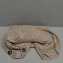 MakeMeChic Women's Poncho Sweater Asymmetrical Turtleneck Knit Pullover Sweater Button Oversized Long Sleeve Poncho (XX-Large, Khaki)