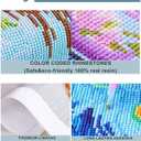 5D Diamond Art Painting Kits Full Drill Round Beads Art Gems Stone Cross Stitch DIY by Number Kits Wall Decoration 12x16 inch Angel Wing