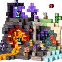 idoot 150PCS Magnetic Blocks Building Toys for Kids Ages 3+, STEM Sensory Toys Grotto Building Set, for Toddler Boys & Girls (0.8inch)