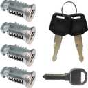 4 Pack Lock Cores Compatible with Thule Roof Racks Components, Includes 4 Cores, 2 Keys and A Control Key (4 Pack)