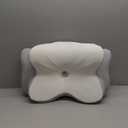 Cervical Pillow for Neck Pain & Side Sleepers Patented Ergonomic Memory Foam Pillow  Adjustable Height for Back & Side Sleeping, Anti-Snoring (Grey+White, Adjustable Height)