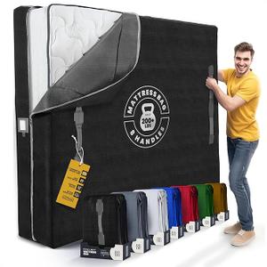 Mattress Bags for Moving with 8 Handles - King Size - Extra-Thick Mattress Bag for Moving - Reusable Mattress Storage Bag - Mattress Cover for Moving with Zipper, Moving Mattress Bag Protector