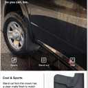 Kiwi Master Mud Flaps for 2009-18 Dodge Ram 1500/2500/3500, 2019-2024 Ram 1500 Classic (with OEM Fender Flares, Single Rear Wheels), Heavy Duty Front & Rear Mud Guards, No Drill, 4 Pcs Set