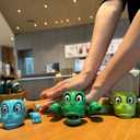 2 x JOD® Turtle Cup Holder,Turtle Coaster with Funny Expression, Cup Holder with Liftable Limbs & Expressive Face for Turtles,Tortoise Lover Gag Gifts Home Decor(green)