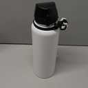 Fanhaw 40 oz Insulated Stainless Steel Water Bottle with Straw Lid, Leakproof Extra-Large Sports Bottle for Men & Women (White)