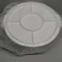 Baderke 2 Pcs Cake Carrier with Lid 10''/ 8'' Cake Holder Plastic Stand with Lid Handle Round Container Portable Carrier with Cover Boxes for Cupcake Pie Serving Transport (White)