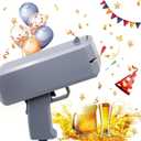 Money Gun (Gray), Dollar Gun,Make It Rain Money Spray Gun for Birthday Wedding Party, Night Club with 100 PCS