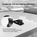 Car Shark Fin Antenna Cover - Fashionable Shark Antenna for Car Decorations,Water Resistant Antennas Cover Replacement Automotive Exterior Accessories for Cars/Hatchback