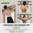 KAKICLAY New Upgrade Pull Up Bar for Doorway - Foldable Design & Space-Saving, Upto 440 Lbs Capacity, No Screwing or Slipping - USA Original Patent, Designed, Shipped