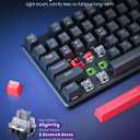 Redragon K671KS Wireless Mechanical Gaming Keyboard, Tri Mode BT/2.4G/USB-C Hot Swappable Custom Keyboard, RGB Backlit Computer Gaming Keyboards, PBT Keycaps, Programmable for PC/Tablet/MAC