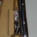 5/8 Diameter Curtain Rods 30-90 Inch, for 30-84 Inch Windows, Adjustable Splicing Black Curtain Rods for Windows with Brackets, Window Rod Long Small Curtains Rod