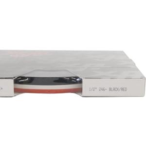 Universal TFX 0208246 - Auto Customizing 1/2" 2-Color Dual Pinstripe -1/2" x 150' (1/4” Stripe, 1/8" Gap, Then 1/8” Stripe) - 246- Black/Red