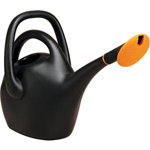Bloem Easy Pour 2.6 Gallon (333 Fl Oz) Black Watering Can with Durable Construction, Dual Handles, Made in USA
