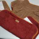 cyeollo Warm Dog Coat Fleece Sherpa Winter Sweater Coats, Turtleneck Dog Jacket Vest for Large Dogs with Leash Hole, Soft Reversible Pet Coats for Cold Weather, Burgundy, XXXL