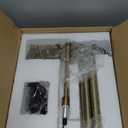 VONLUCE Dimmable LED Floor Lamp, 56" Floor Lamp for Living Room with Adjustable Height Swing Arms 3 Color Temperatures, Industrial Standing Pole Lamp for Bedroom Reading, Antique Brass