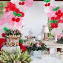 133 Pcs Cherry Themed Party Decorations Cherry Theme Balloon Arch Garland Kit for Women Bachelorette Wedding Birthday Coquette Baby Shower Summer Party Supplies