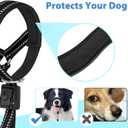 BARKLESS Soft Dog Head Collar, Patented Padded No Pull Head Halter, Training Nose Leash with Safety Link for Medium Large Dogs, Adjustable Muzzle Leash, Easy Control for Walking(Black, M)
