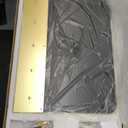 Ratsamee 23"x18" Gold Vanity Mirror with Lights, Led Makeup Mirror, Lighted Makeup Mirror with 3 Color Dimmable Lights, Smart Touch Screen Control, Aluminum Metal Frame,USB Charging Port