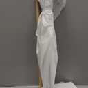 6.5ft Patio Umbrella with Fringe, Beach Umbrella, Fringe Umbrella Outdoor Patio with Hanging Hook, Tilting Aluminum Pole, UV 50+, Fiberglass Ribs, Elegant Cream