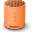 Sony SRS-XB100 Wireless Bluetooth Portable Lightweight Super-Compact Travel Speaker, Durable IP67 Waterproof & Dustproof Shower Speaker, 16 Hour Battery, Versatile Strap, & Hands-free Calling, Orange