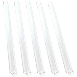 5Pcs 20x20mm Square Acrylic Pipe,Hollow Duct,for DIY Crafts Lightings Decorations Length 500mm,THK 2mm