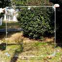 6.5' x 10' Clear PVC Vinyl Tarp Clear TarpWaterproof Clear with Grommets Heavy Duty Outdoor Camping Transparent Waterproof raincloth for Roofs (14 Mil, 6.5 x 10 ft)