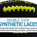 Franklin Sports Youth + Adult Footballs - Extra Grip 1000 Official Size, Junior + Pee Wee Kids - 1 + 12 Packs (Black/Optic)