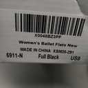 BABUDOG Women's Sparkly Flats Shoes Shiny Mesh Loafers Shoes Soft Memory Foam Flats(Full Black.US8)