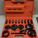 Orion Motor Tech Wheel Bearing Press Kit for Front Wheel Drive Bearing Removal & Installation, 24pc Wheel Bearing Puller Tool Set with Sliding Screws Universal Bushings Sleeves Storage Case