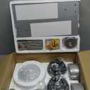 Fanbulous 2 Pack of 42 Ceiling Fans with Lights and Remote, Modern Low Profile Ceiling Fans with Dimmable 3CCT Quiet DC Motor, Reversible Celing Fan with 6-Speeds Timer for Bedroom, Nickel