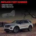 Drive Side Seat Trim Panel Bezel Cover Compatible with 2020-2023 Ford Explorer MB5Z7862187EC MB5Z-7862187-EC Black