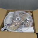 Bedroom Floor Lamp Farmhouse Floor Lamps for Living Room Mid-Century Pole Lamp Linen Lamp Shade, Standing Tall Lamps for Bedrooms and Office (White)