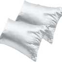 2pcs Comfortable Polyester Pillowcases with Zipper Design Soft Breathable and Cooling for Better Sleep Standard