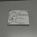 2 x Satin Bonnets Silk Bonnet for Sleeping Women Hair Bonnet for Curly Hair Sleep Cap Reversible Double Layer Bonnets with Tie Band (Bean Paste Pink Bonnet + Satin Scrunchies) (7-7 3/8)