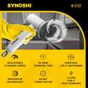 Electric Spin Scrubber, Power Cleaning Brush with 3 Heads, Cordless Waterproof Shower Scrubber with Dual Speed, Perfect for Cleaning Bathroom, Tile, Cars, Floor. Electric Scrub Brush for tub