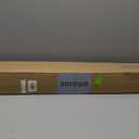 Cordless Bamboo Roman Shades, Light Filtering Window Treatment, Roll Up Bamboo Blinds for Windows 33.5'' W x 64'' H, Brown