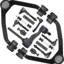 4WD Front Upper Control Arms Tie Rods Suspension Kit Compatible with 1997-2002 Ford Expedition/F150, 1997-1999 Ford F250, 1998-2002 Lincoln Navigator (14pc)