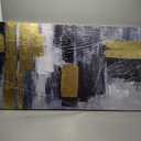 VAYIMDH Abstract Wall Print Textured Wall Pictures Large Canvas Wall Art for Living Room 29"x58" Office Wall Decor Gold Foil Artwork