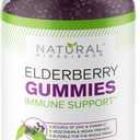 Sambucus Elderberry Gummies with Vitamin C & Zinc Immune Support Supplement for Adults & Kids, 180 Vegan Chewable Gummies, Black Elderberry Extract, Antioxidant Boost, Gluten-Free, GMP Facility, BBD 06/2028