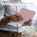 Supveco Case for iPad Air 11 Inch (M4 2026/M3 2025/M2 2024),iPad Air 5th/4th Generation 10.9 Inch 2022/2020 with Pencil Holder-[Auto Wake/Sleep],Premium Folio Stand Soft TPU Back Cover-Book Pink