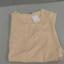 MANGOPOP Round Neck Long Sleeve Bodysuits for Women Basic Body Suit Shirts Tops Nude M