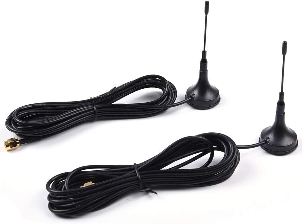 2 PCS Set Car Magnetic Police Antenna 3-3/4 P71 Compatible for Ford Crown Victoria Impala Charger Explorer Tahoe Black