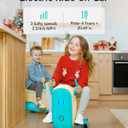 Gyroor Kids Electric Ride On Car Toy for Ages 4-8, 2-in-1 Airplane Travel Suitcase with Storage, 3 Speed Modes, Flashing LED Wheels, Rechargeable Battery for Indoor and Outdoor Play, 22 inches x 11.8 inches x 17.7 inches