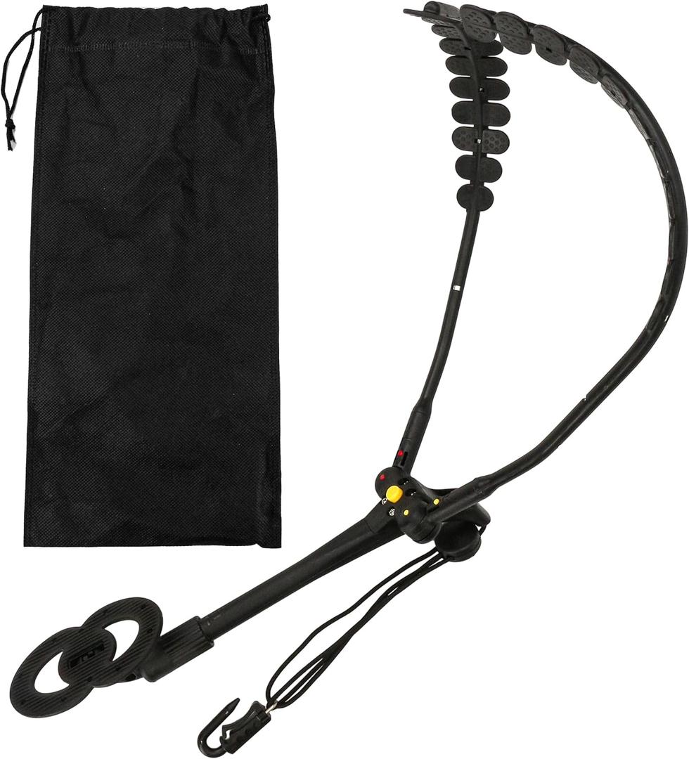 Saxophone Harness Alto Sax, Adjustable Length, Leather Strap with Wide Pads, Double Shoulder Harness with Metal Beam Snap & 360 Swivel Hook, Reduce Neck Strain, Comfortable Sax for Alto Tenor