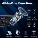 AK45 Stereo Home Audio Amplifier, 5.0 Mini Bluetooth Receiver, 300W *2 Blutooth HiFi Stereo Power Amplifier 2.0 Channel RMS 40W x 2 Home Stereo System with Remote Control Amp W/MIC,USB, RCA,FM Radio