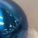 Mageeki 12 Inch Stainless Steel Gazing Ball, Garden Gazing Globe Mirror Ball, Polished Shiny Sphere for Garden Yard Outdoor, Swimming Pool Decoration (Light Blue)